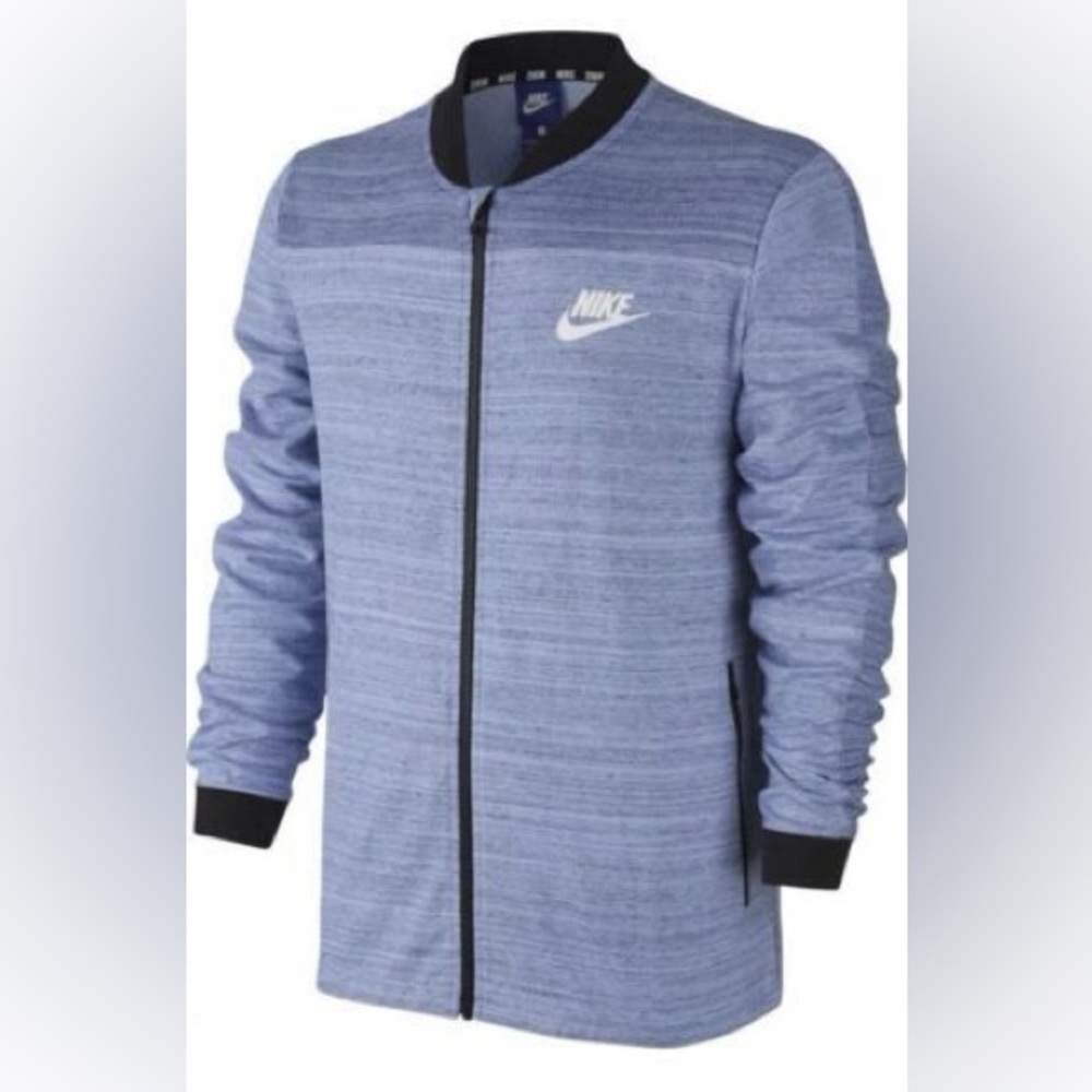 NIKE • Men - Advance 15 Knit Zipped Jacket Blue Black SIZE MEDIUM